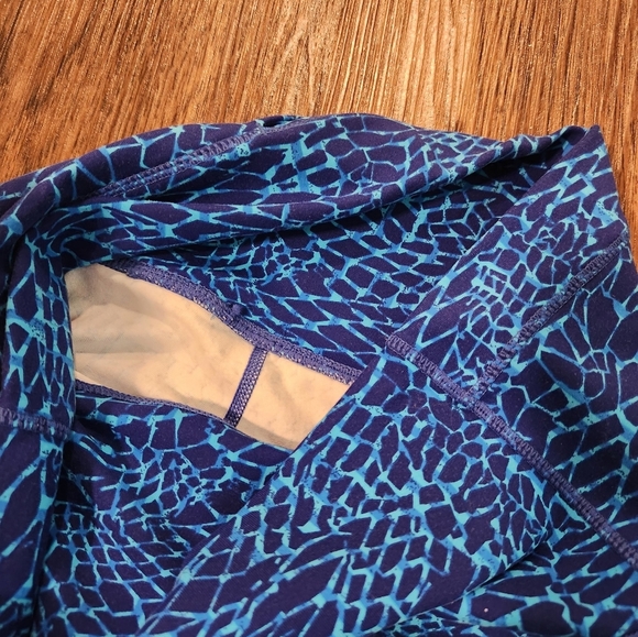 Lululemon Samba Snake Kayak Blue Hero Leggings - Picture 4 of 6